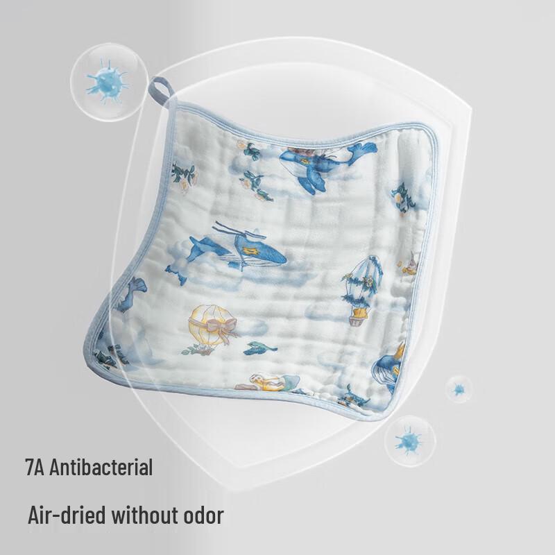 babycare 6-слойная хлопковая марлевая слюнявчик