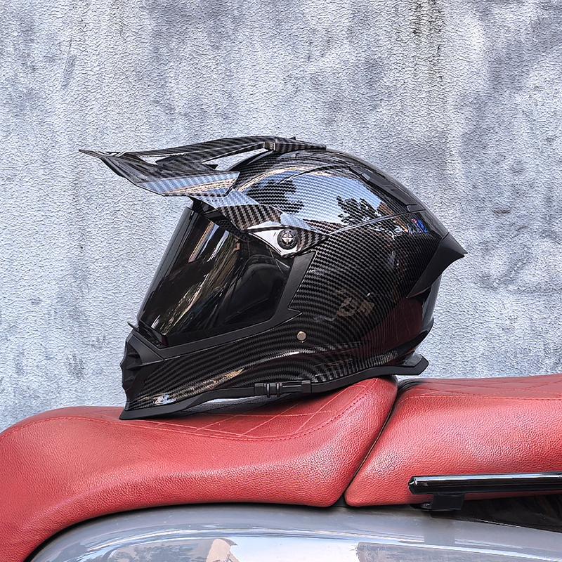 LVS Взрослый шлем для мотокросса фулфейс кросс-шлем с 800 внедорожными шлемами, сертификация DOT, двойной визор, в комплекте