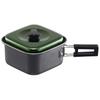 Skater Aluminum Ramen Cooker, Square Saucepan, 1.2L, Green, Perfect for Outdoor Camping, From That Land, ANC1-A
