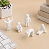 Customizable White Statues 3D Printed Mecha Chameleon Figurine Paintable Mini Characters in Multiple Model Collection Poses Cute Desk Decor