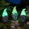 3 Pcs Gnome Garden Hear See Speak Stakes Resin Miniature No Evil Gnome