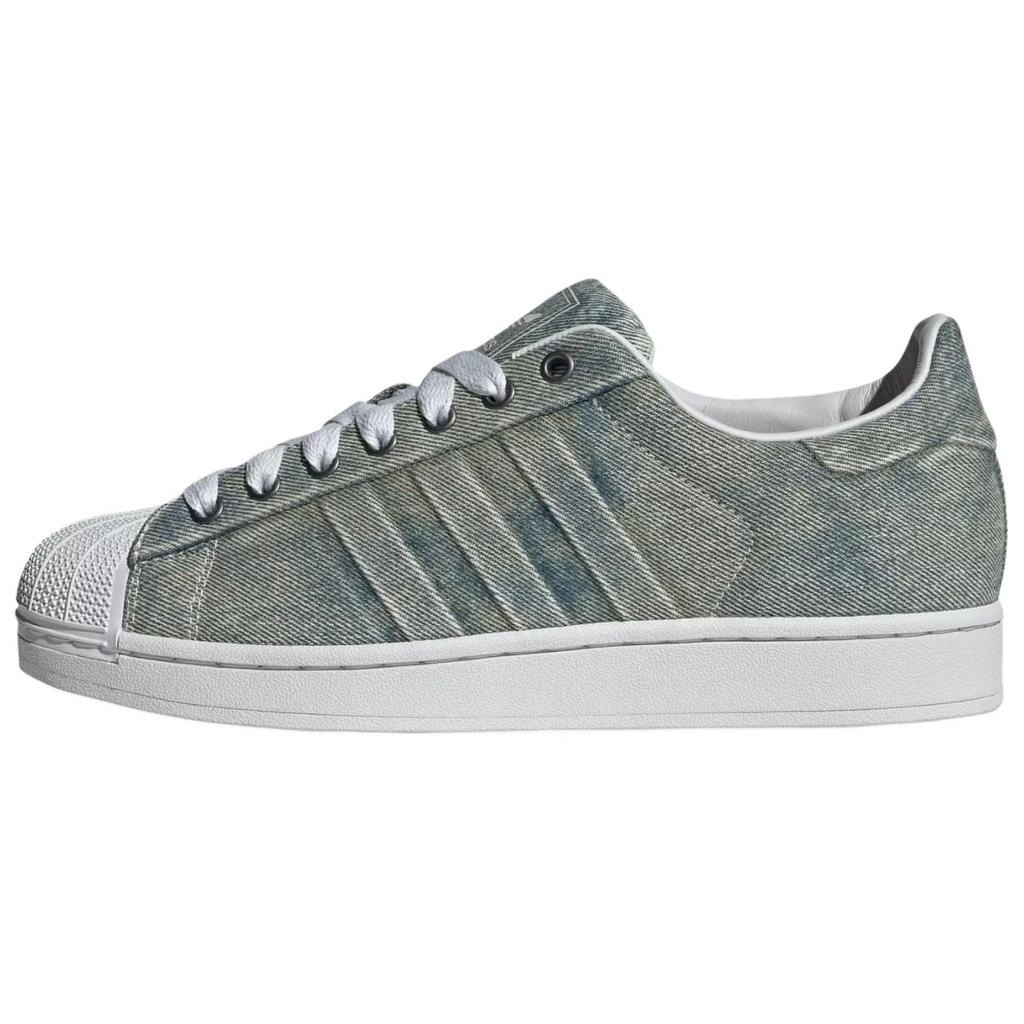 Adidas Originals Superstar 82 Classic Versatile Skate Shoes Unisex Sneakers Gray Blue JQ3239