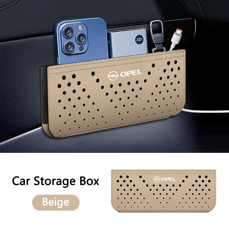 AAAYQ1 Fashion Leather Car Seat Storage Box Seat Gap Storage Box Cell For Opel Vauxhall OPC ADAM Insignia Antara Corsa J D H Kadett GT