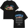 Горячая Распродажа Коллекция Coachella 2026 Индио Калифорния Футболка с Графическим Принтом Мужская Женская Летняя Новая Футболка Свободная Повседневная Оверсайз Уличная Одежда Харадзюку Топ