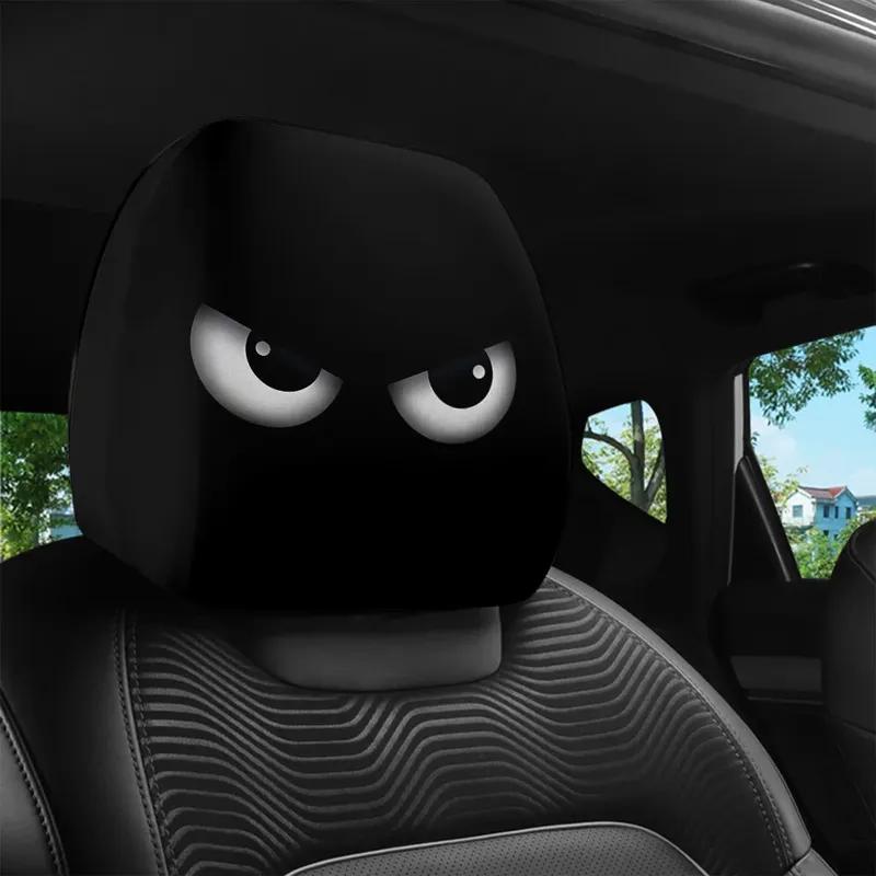 Halloween Face Printed Car Pillowcase Soft Comfortable Decorative Washable Polyester Fabric Cushion Cover Auto Seat Headrest