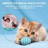 6pcs Cat Toys Colorful Handmade Bell Ball Elastic Plush Ball Interactive Playing Chase Kitten Pet Supplies Accessories