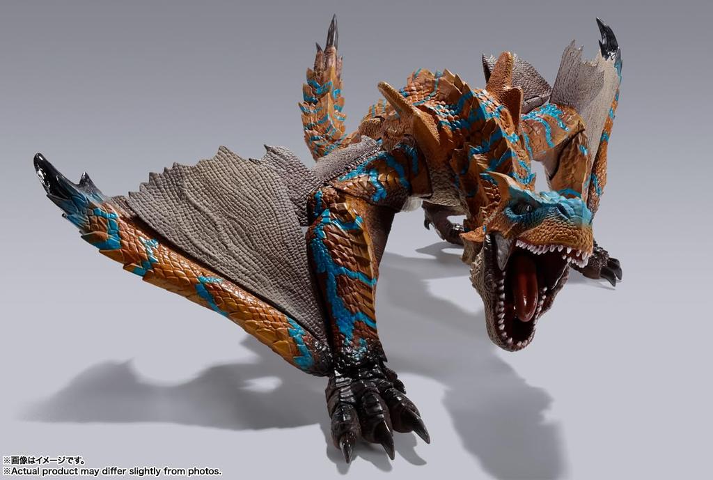 TAMASHII NATIONS Monster Arts Monster Hunter Rise Tigrex примерно 300 мм окрашенная подвижная фигурка SH. ПВХ и АБС
