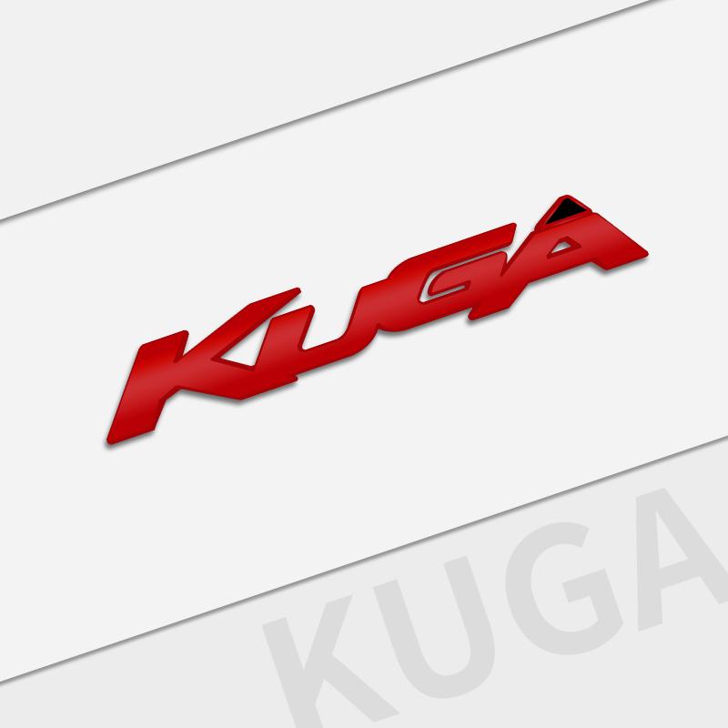 cjgnvt1 Auto Metal Emblem Car Styling 3D Badge Lettering Decals Trunk Sticker For Ford Kuga 2008-2019 Accessories Glossy Black