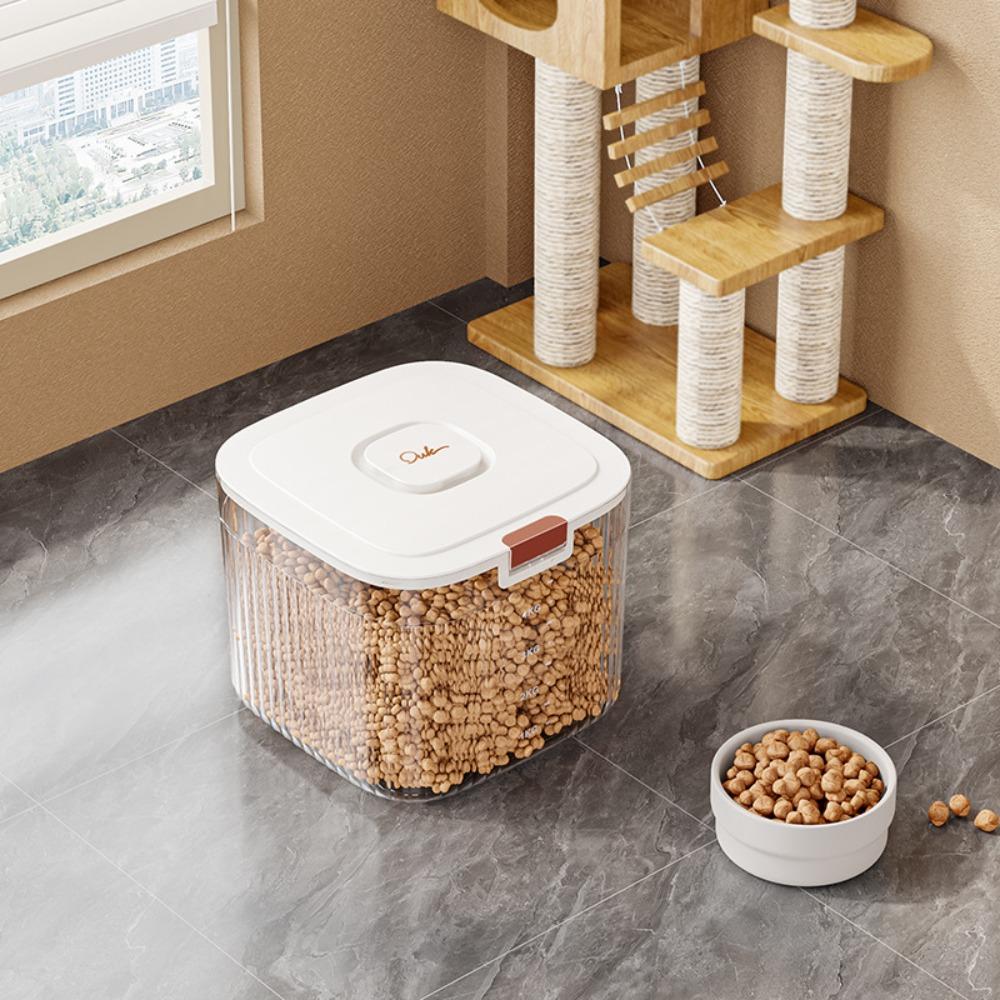 Герметичный контейнер для сухого корма кошек с откидной крышкой, бочка для хранения корма для домашних животных, контейнер для хранения корма для собак, хранение риса