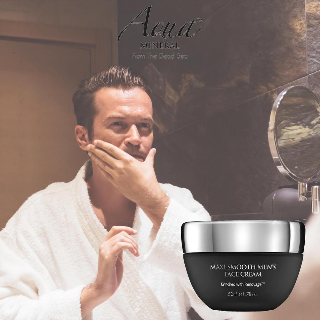 Maxithmooth Увлажняющий и питательный крем для лица для мужчин с витамином Е