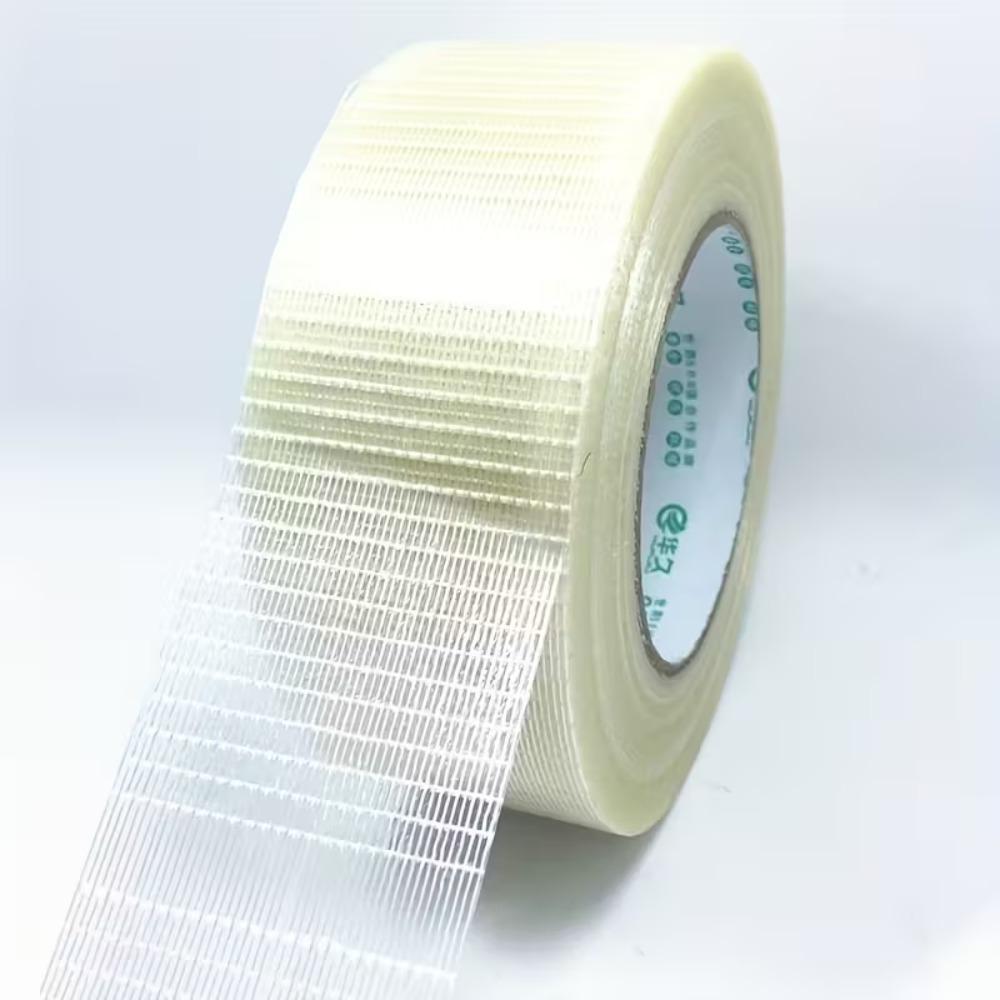 20M Fiberglass Mesh Tape Super Strong Reinforced High Load Bearing Grid Single Sided for Toy Airplane Model Repair Packaging