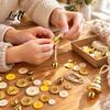 DIY Ornament Making Set Christmas Button Pendant Craft Kit for Kids Adults Handmade Santa Hat/Bell/Gnome/Wreath Hanging Gift Children with