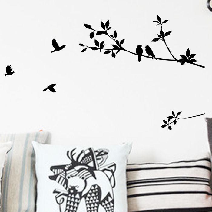 Генеалогическое дерево птица DIY наклейка бумага искусство стикер стены дома детская комната декор