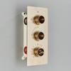 Brushed Gold Thermostatic Shower Mixer Valve Brass 3-ways Mixer Valve Thermostate Control Valve Wall Concealed Shower Valve