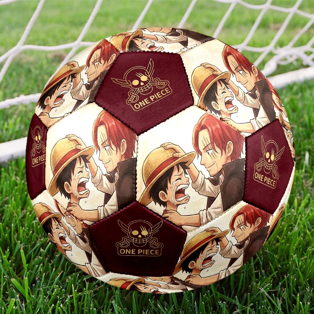 1pc One Piece Football Soccer Ball Size 5 Indoor Soccer Ball Fashion Colorful Backyard Game -Great For Sports Fans Gift HE18