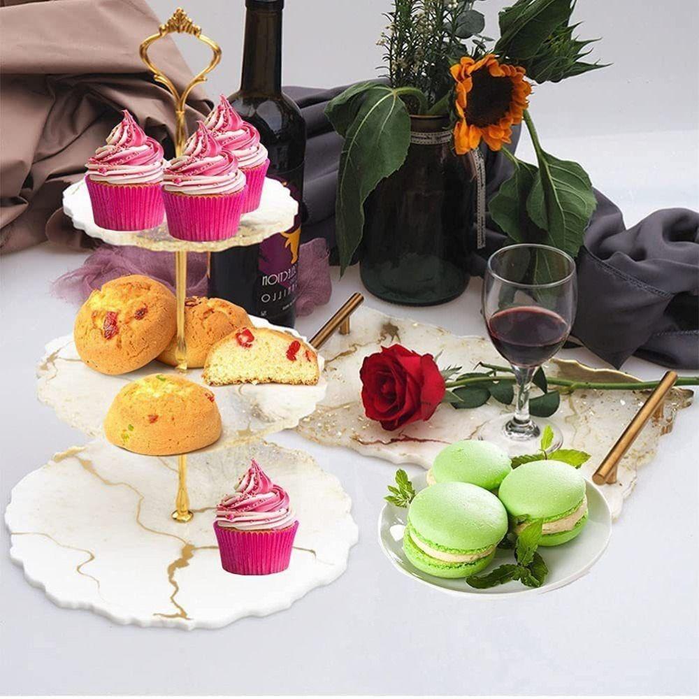 Zinc Alloy Cupcake Display Holder 2 Tiers 3 Tier Multi Level Cake Stand Cake Stand Assembly