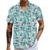 Hawaiian Shirt For Men, Men's Vintage Button Down Bowling Shirts Short Sleeve Summer Beach Shirt