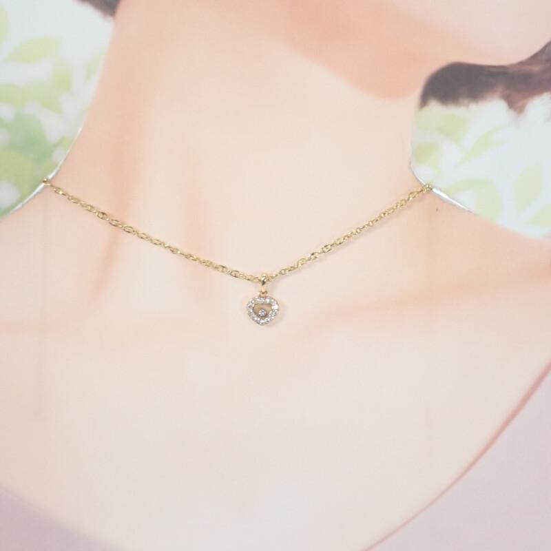Chopard 79-1084-20 Necklace K18 Yellow Gold/diamond Women