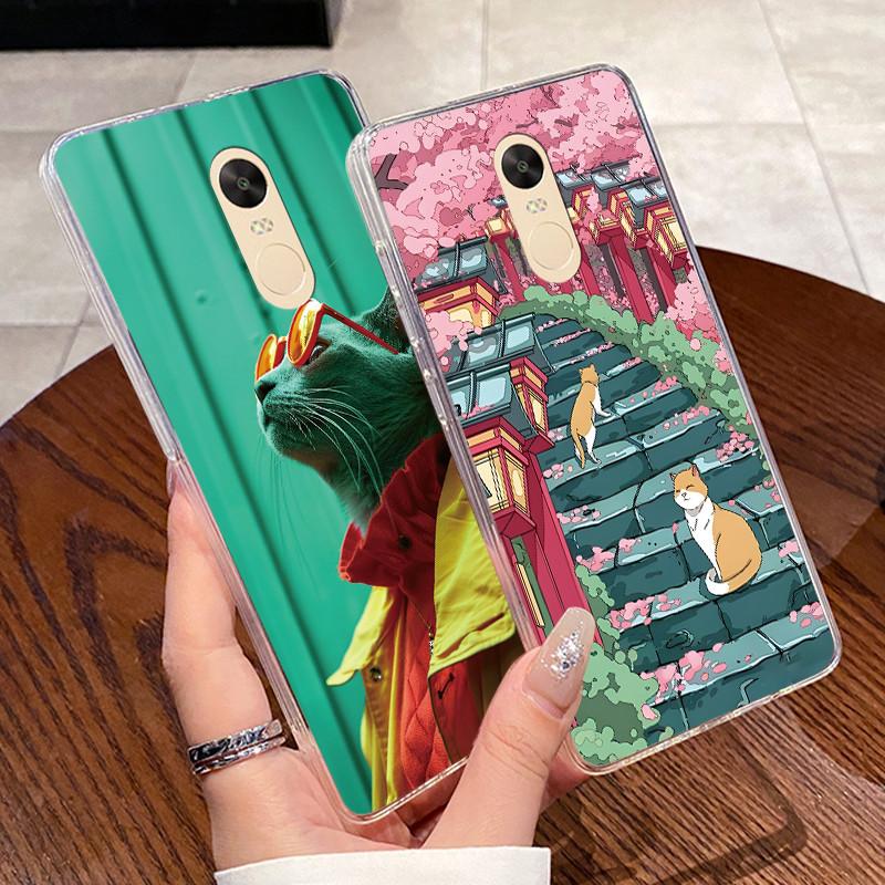 Чехол для Xiaomi Redmi Note 4 Note 4x Capa Coque Прозрачный Силиконовый Желе Мягкий ТПУ Задняя Крышка Милый Кролик Кошка Динозавр Чехол для Телефона