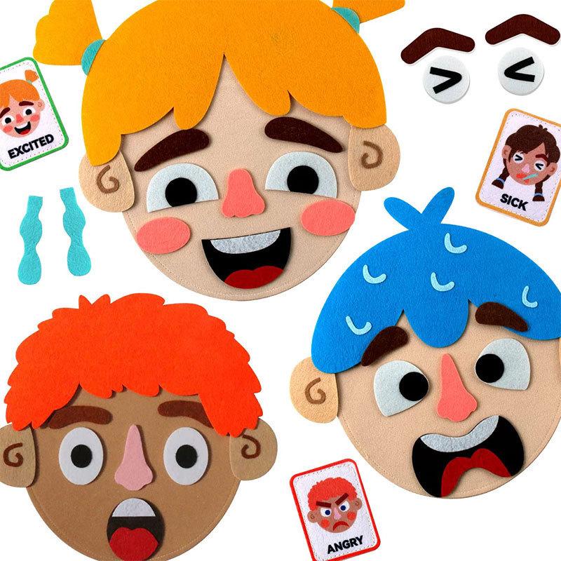 Игрушки-головоломки для самостоятельного изменения эмоций, креативные игрушки для детей с выражением лица, обучающие развивающие игрушки для детей, забавный набор, забавный подарок