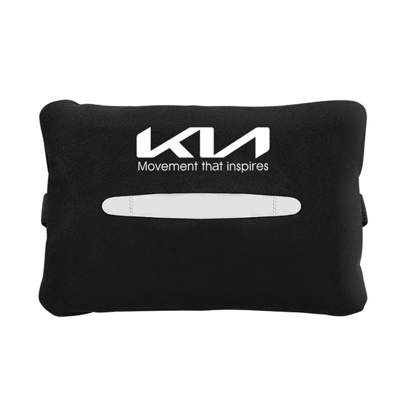 LRVA9 Car Tissue Box Seat Tissue Box Holder Auto Interior Storage Storage Box Decoration For Kia Rio Ceed Sportage Cerato Soul Sorento
