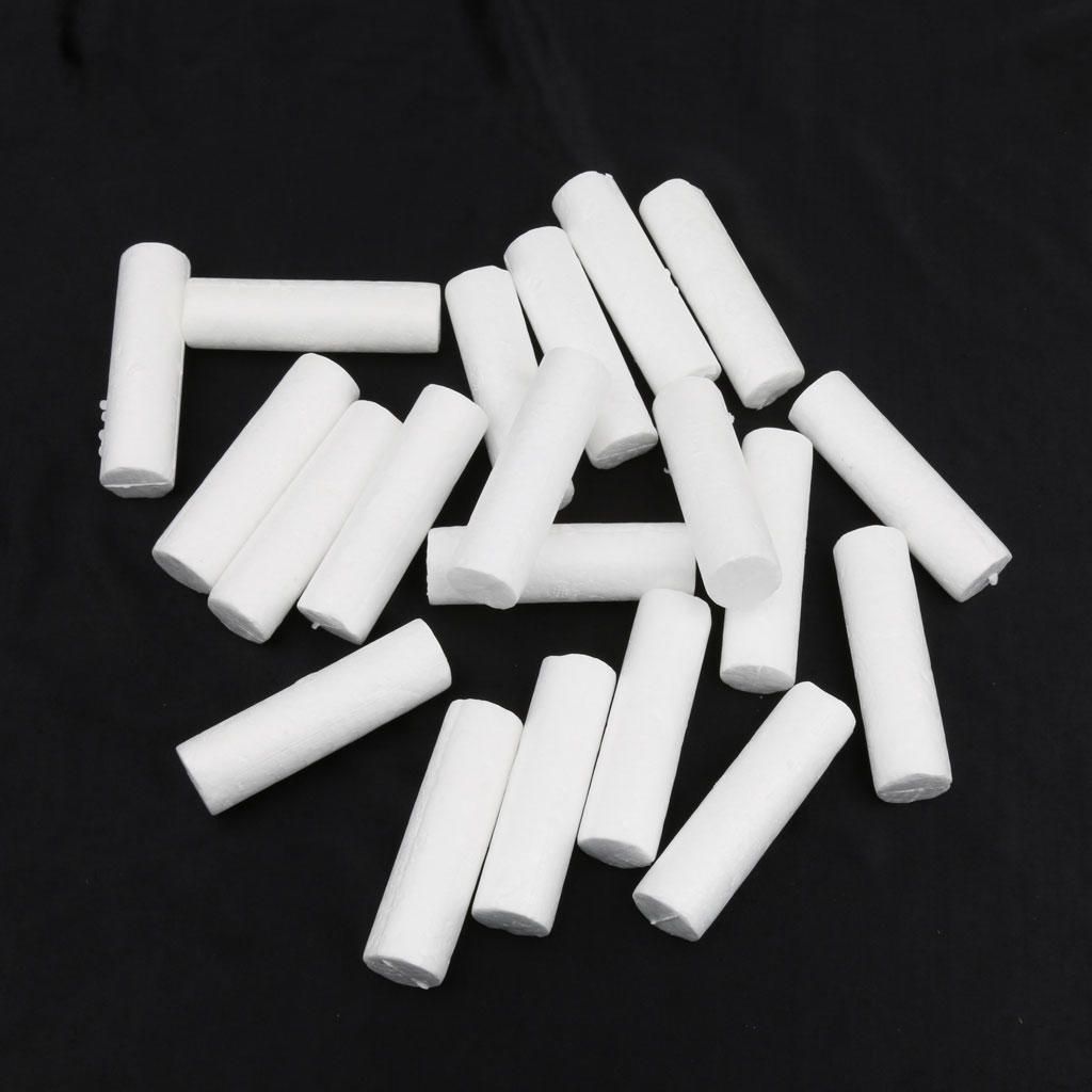 20 шт. Белые моделирующие поделки Пенополистироловый цилиндр Столбик 88 мм