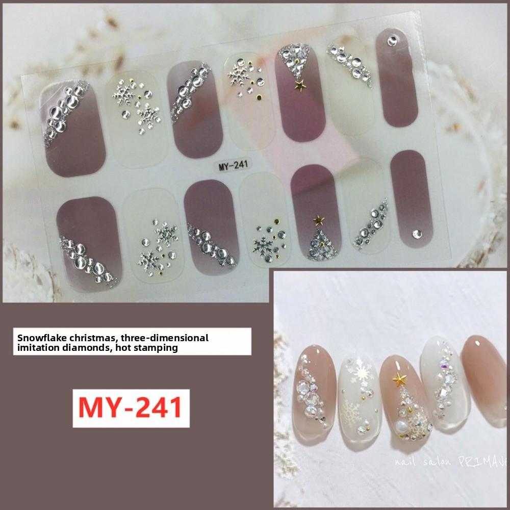 Трехмерная водонепроницаемая самоклеящаяся пленка для гель-лака, не требующая запекания, полная наклейка, европейская и американская сексуальная пленка для ногтей, бумага для ногтей