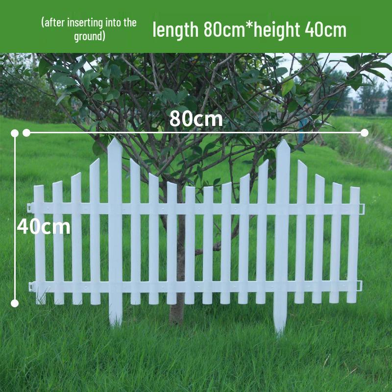 Пластиковый штакетник двойного назначения для сада, цветника, двора или школы
