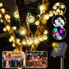 1PC Solar String Lights Outdoor 20Led Crystal Globe Lights Waterproof Solar Festoon Fairy Light for Garden Christmas Ramadan Decor