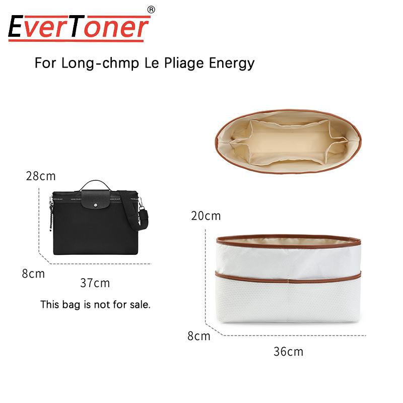 Органайзер EverToner для сумки Le Pliage Energy Bag (длинная ручка) из микрофибры, бумажный материал, подкладка-поддержка, аксессуары