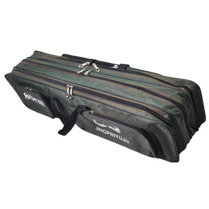 Утолщенная 3-слойная сумка для удочки 80/90/100/120 см, противоизносная сумка для рыбалки, парусиновая трехслойная рыболовная снасть, сумки для рыбалки