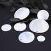 Natural Shell Pendant Mother Of Pearl Shell White Round Pendant For Jewelry Making DIY Necklace Earrings Accessory