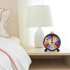 Retro Alarm Clock Metal Silent Table Desk Clock Non Ticking Quartz Movement Bedside Clock for Bedroom