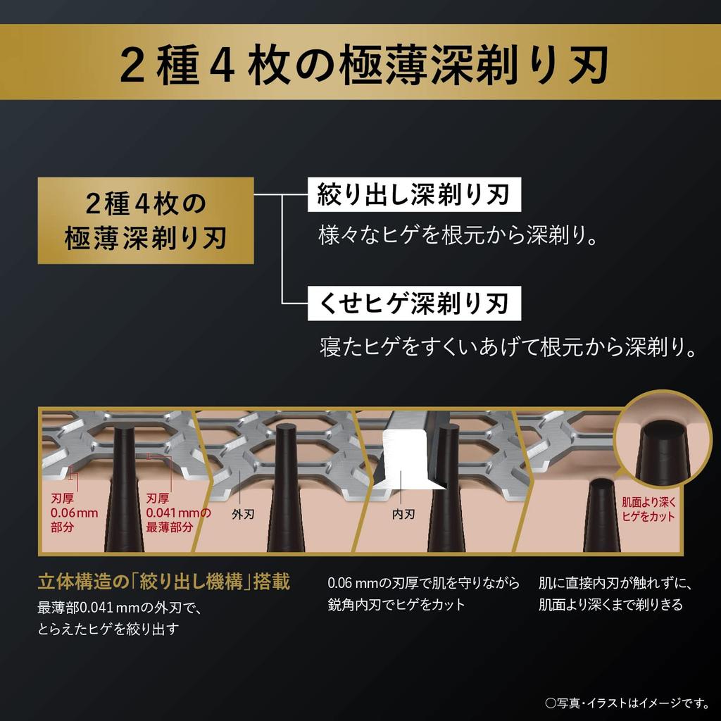 Panasonic Ram Dash PRO Shaver 6 Blades Can Shave Even While Charging Craft Black Men's ES-LS5Q-K