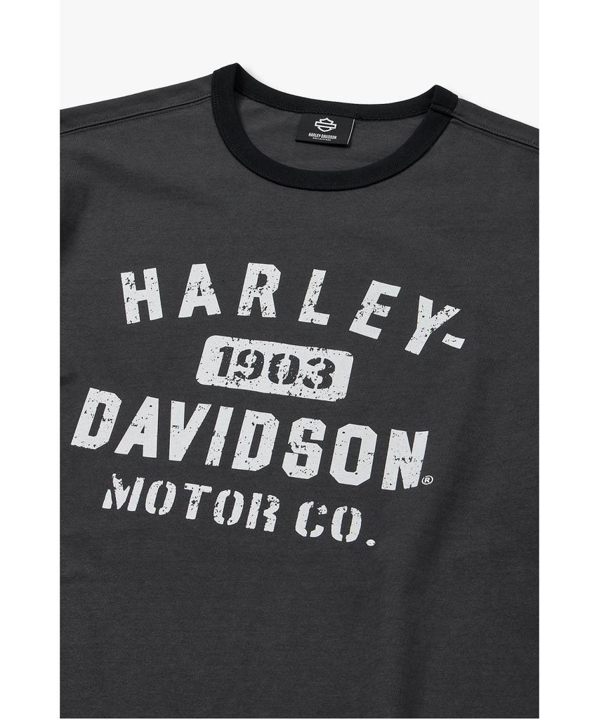 HARLEY-DAVIDSON COLLECTIONS® Футболка-рингер с надписью Harley 1903 _Темно-серый Hh16111058