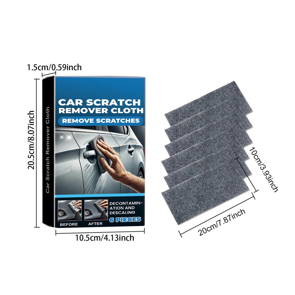 Nano Sparkle Cloth Многоцелевое средство для удаления царапин на автомобиле Nano Scratch Remover 6 шт. Безопасное средство для удаления царапин на автомобиле Nanosparkle Cloth для краски на транспорте