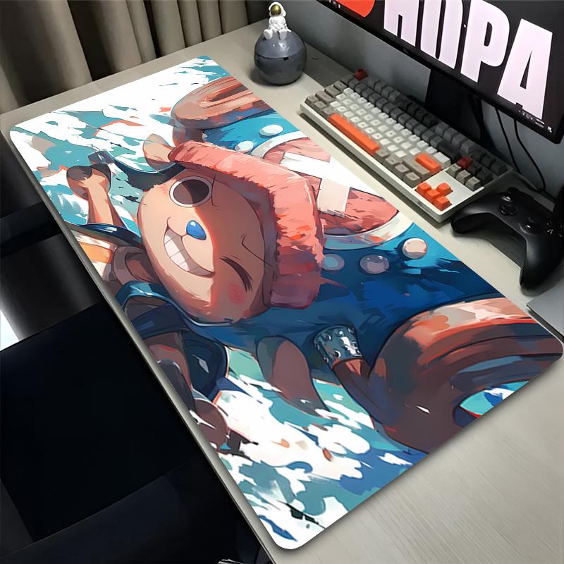 Classic Anime Mouse Pad One Piece Tony Tony Chopper Computer Desk Mat Office Laptop Gamer Mouse Mat NonSlip Xxl Gaming Mousepad