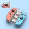 Прозрачный контейнер для хранения с 3 слотами для игровых карт, прозрачный защитный корпус, пластиковый кейс для хранения аксессуаров Joy-Con для Nintendo Switch2
