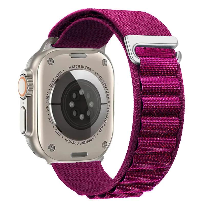Ремешок Alpine Loop для Apple Watch Ultra 3 Ремешок 49 мм 11 10 9 8 7 46 мм 42 мм 45 мм 41 мм Нейлоновый Спортивный Браслет iWatch 6 5 SE 44 мм Ремень
