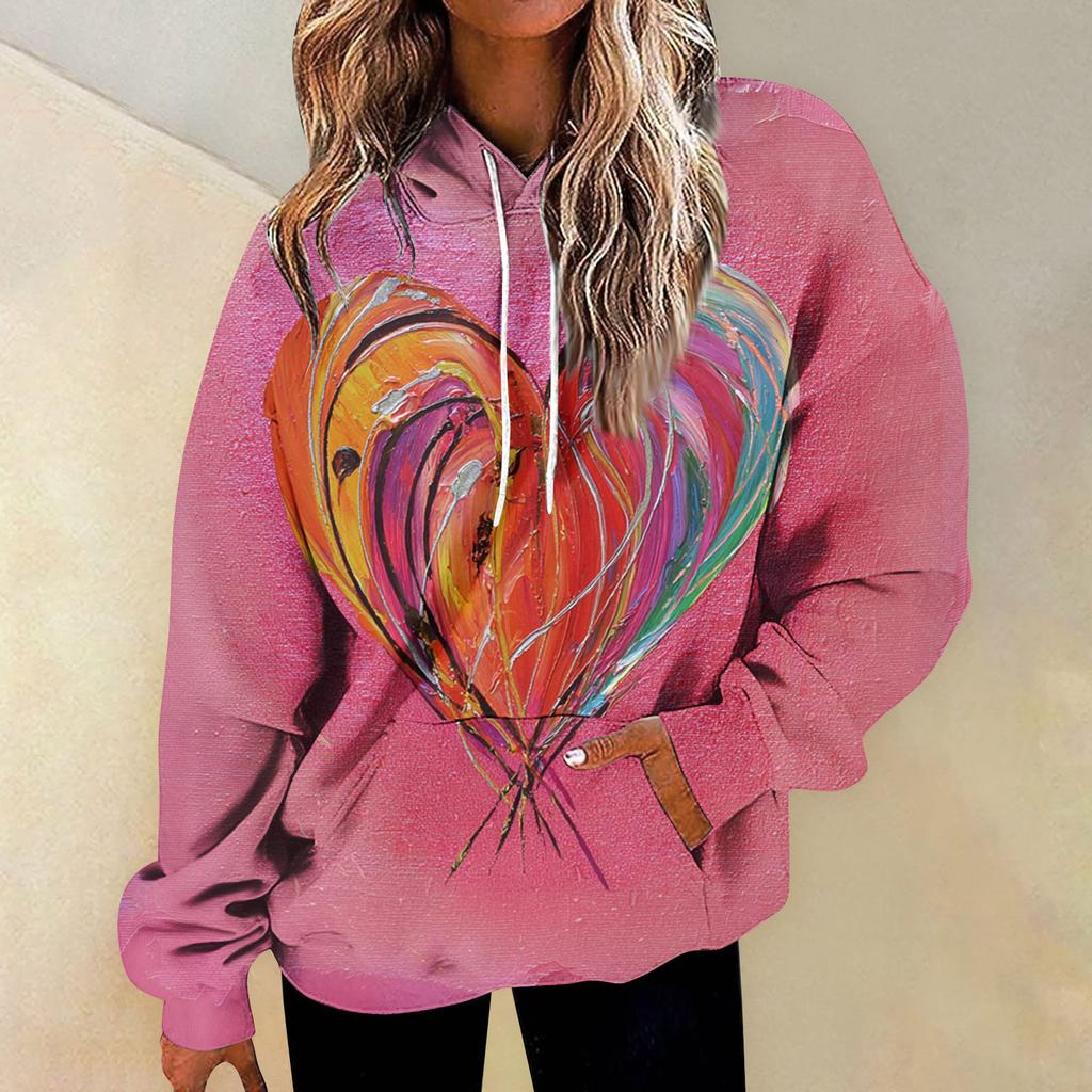 Женская мода Повседневные Универсальные Повседневные толстовки с круглым вырезом Графика Повседневные с длинным рукавом Градиент Лоскутная верхняя одежда с принтом Толстовки