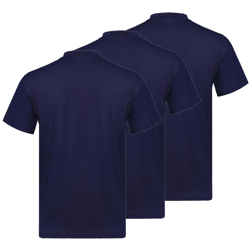 Мужской набор из 3 шт. Футболка с воротником-стойкой и коротким рукавом, повседневная, однотонная, приталенная, комплект нижнего белья