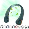 Cross-border Identical-style Mini Sports Fan Rechargeable Bladeless Gift Portable Neck-hang Fan Brushless Motor 12 Hours Runtime