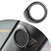 2Pcs Carbon Fiber Look Car Door Stereo Speaker Cover Trim For Ford Mustang 15-18