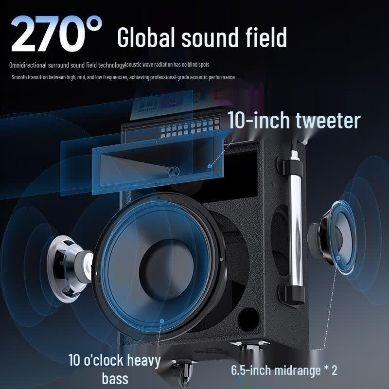 Sansui TD107 Portable KTV & Outdoor Speaker System (CN version)