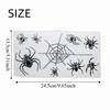 Black Halloween Temporary Tattoos 3D Halloween Face Rhinestone Sticker  Festive