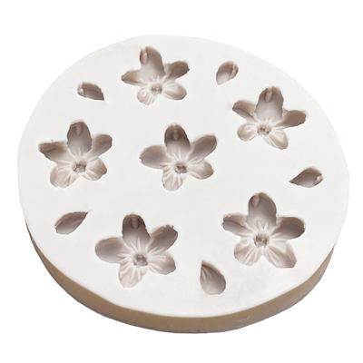 1 шт. 6 отверстий вишневые цветы силиконовая форма сахар шоколад DIY инструменты для украшения