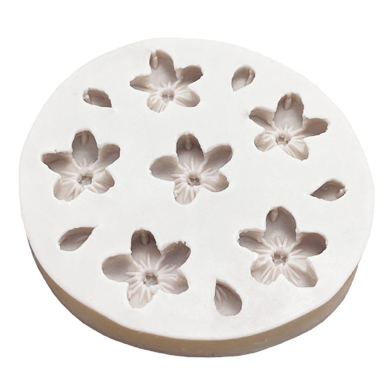 1 шт. 6 отверстий вишневые цветы силиконовая форма сахар шоколад DIY инструменты для украшения