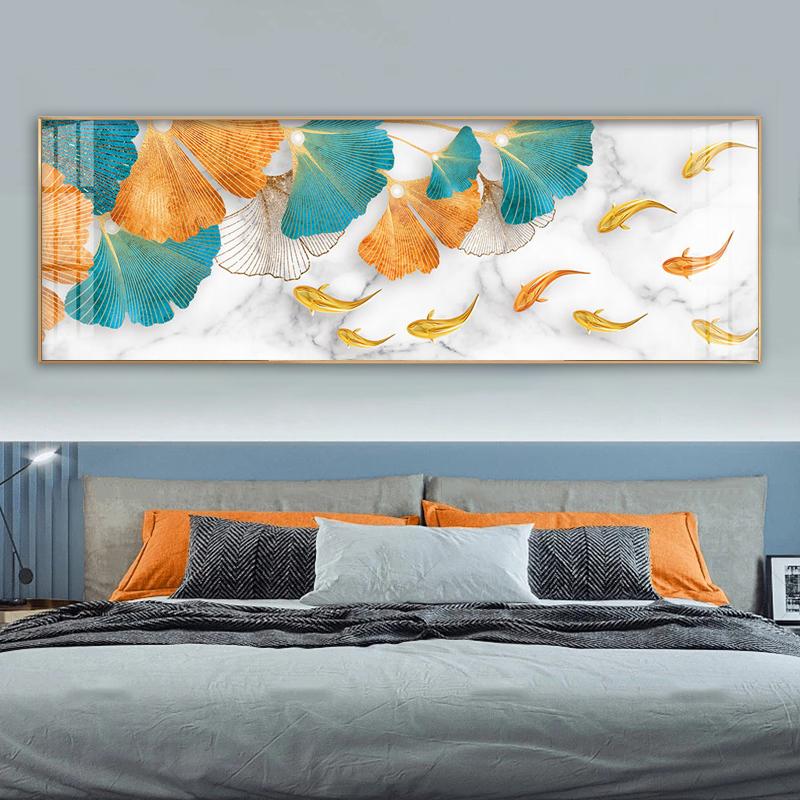 Картина с листьями гинкго, печать на холсте, плакаты на скандинавскую тему, настенные художественные фотографии для гостиной, современное абстрактное украшение для дома без рамки