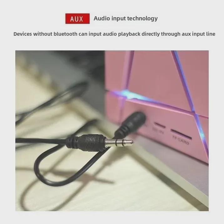 Qone Магический куб Bluetooth мини-колонка с разноцветной подсветкой - Беспроводной сабвуфер с возможностью воспроизведения карт, идеальный подарок.