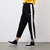 Vans Спортивные повседневные лоскутные трикотажные брюки с манжетами женские низы черного цвета VN0A3ZONBLK